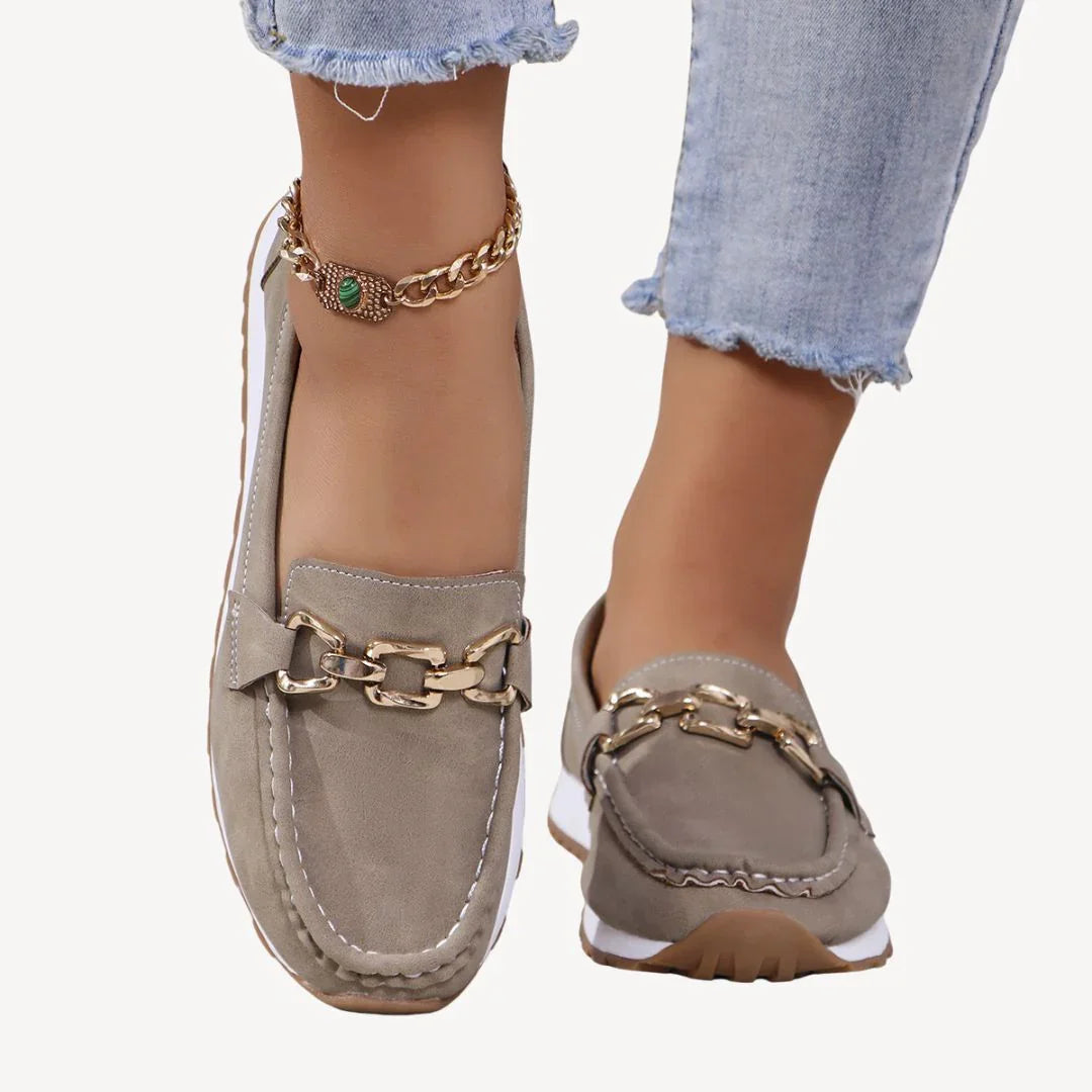 Damen Mokassin mit Kettendetail R&B
