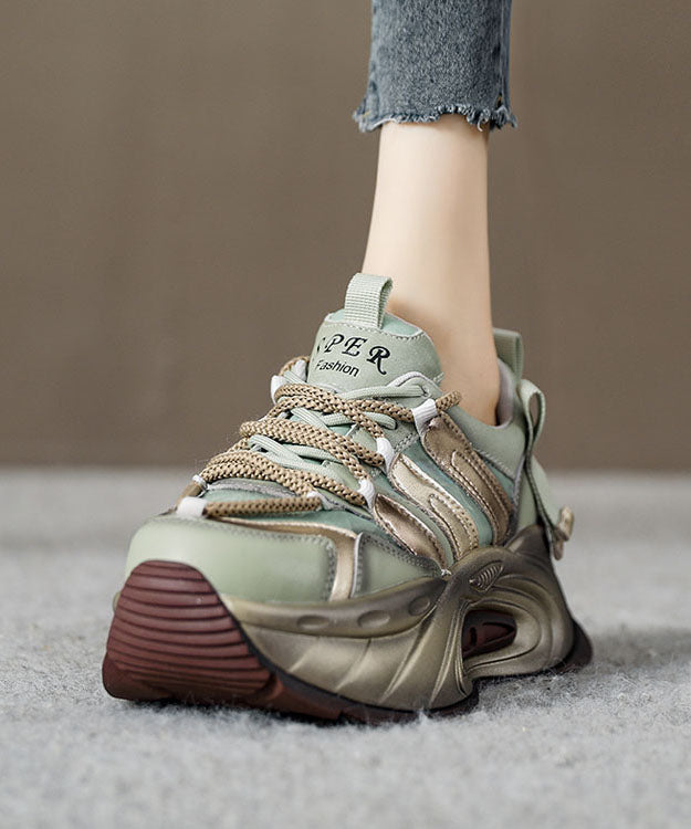 Damen Flache Schuhe mit Plattform Heidi Mode