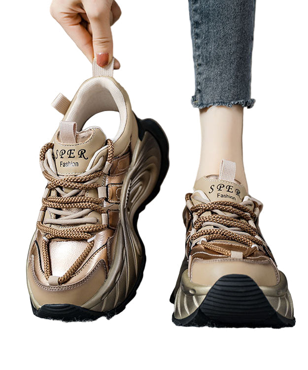 Damen Flache Schuhe mit Plattform Heidi Mode