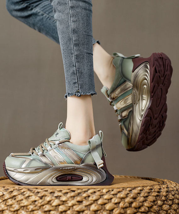 Damen Flache Schuhe mit Plattform Heidi Mode