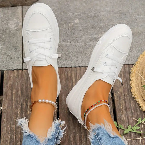 Damen Schuhe Freizeit Flach Synthetisches Leder Leichtgewicht R&B