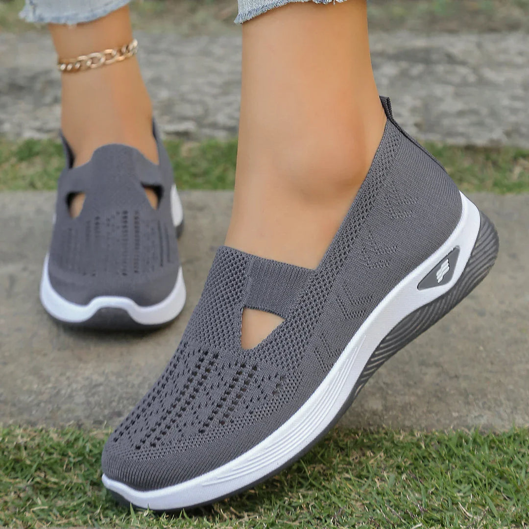 Damen Sneaker Freizeit Atmungsaktiv Leicht Textil R&B