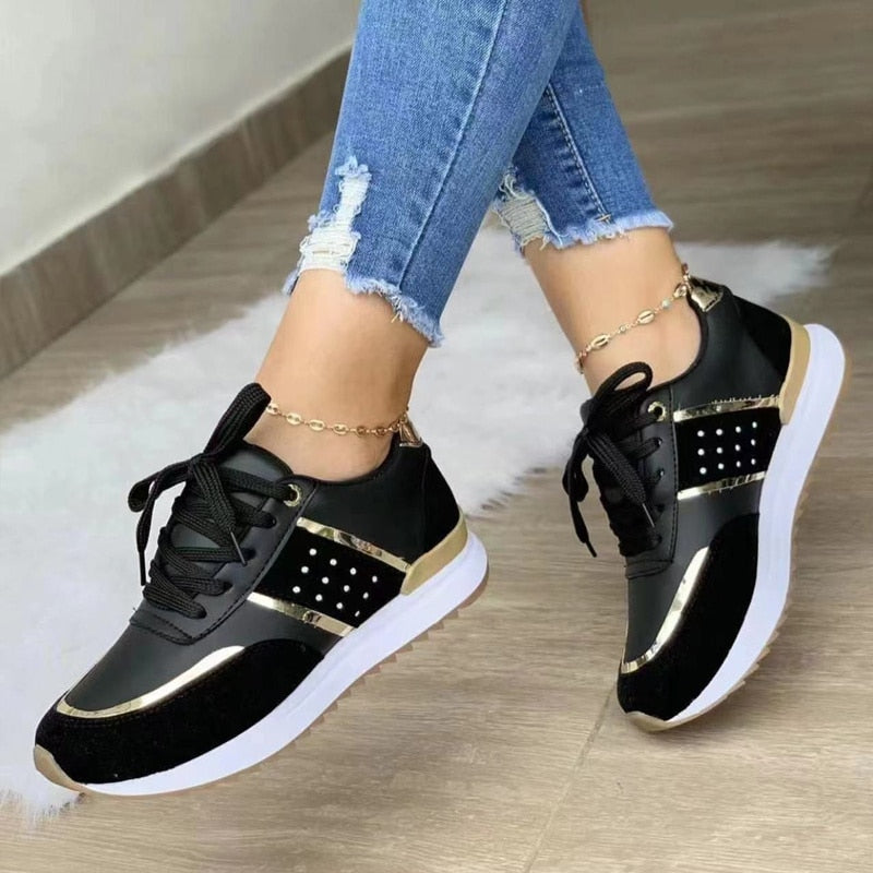 Damen Sneaker Casual PU-Leder R&B