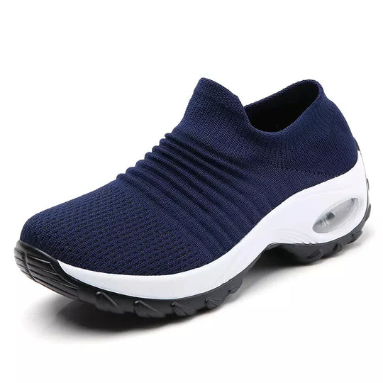 Damen Sneakers Freizeit Sport Socken Mit Dicke Sohle R&B