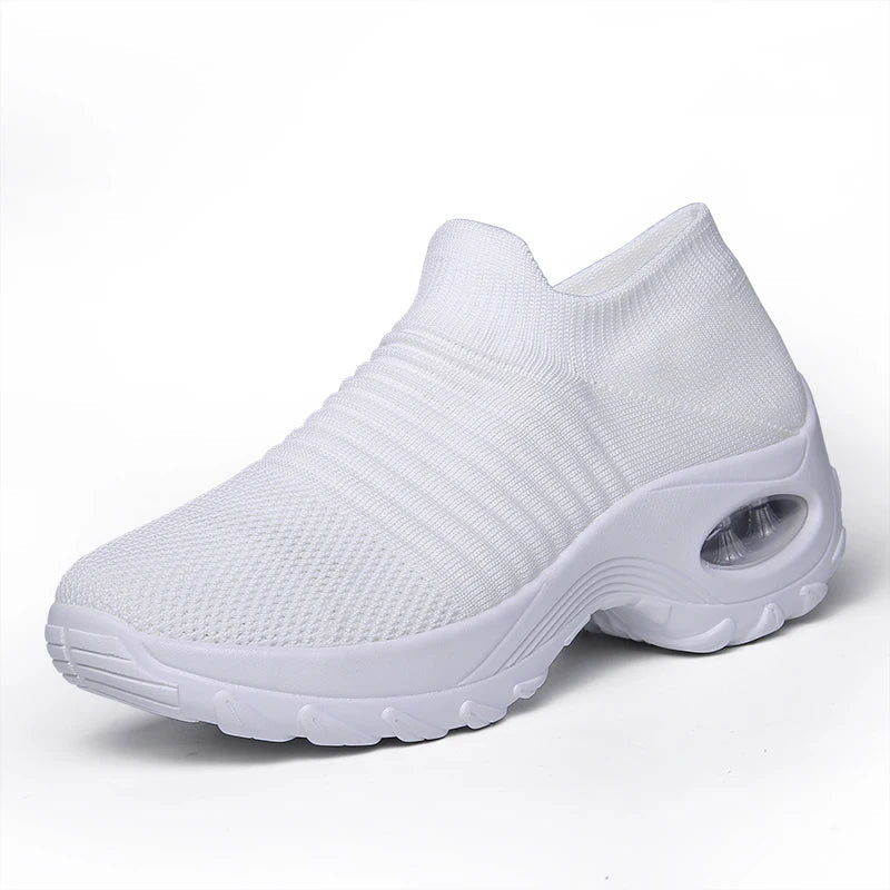 Damen Sneakers Freizeit Sport Socken Mit Dicke Sohle R&B