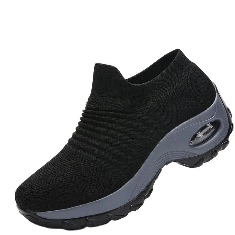 Damen Sneaker Orthopädische Plattform Atmungsaktiv Textil R&B
