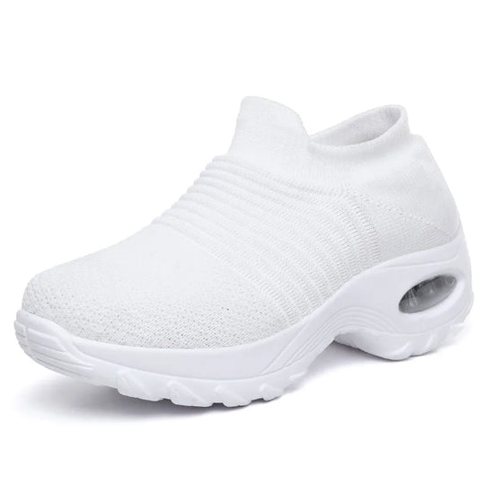 Damen Sneaker Orthopädische Plattform Atmungsaktiv Textil R&B
