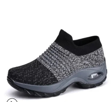 Damen Sneakers Plattform Freizeit Atmungsaktiv Textil R&B