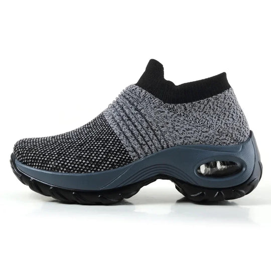 Damen Sneakers Plattform Freizeit Atmungsaktiv Textil R&B