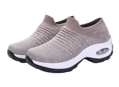 Damen Sneakers Plattform Freizeit Atmungsaktiv Textil R&B