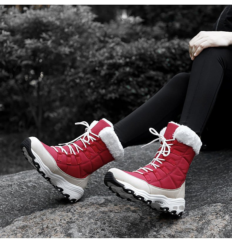 Damen Schnee Boots Gefüttert Wasserabweisend Mit Robuster Sohle R&B