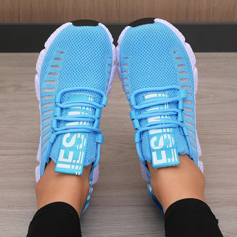 Damen Sportschuhe Plattform Atmungsaktiv Freizeit Synthetik R&B