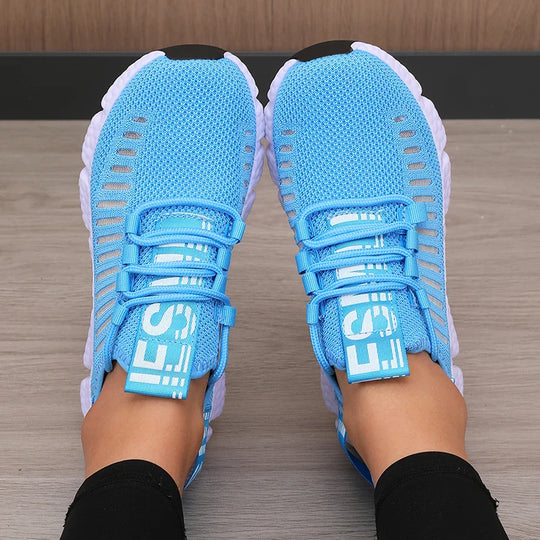 Damen Sportschuhe Plattform Atmungsaktiv Freizeit Synthetik R&B