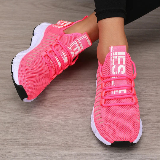 Damen Sportschuhe Plattform Atmungsaktiv Freizeit Synthetik R&B