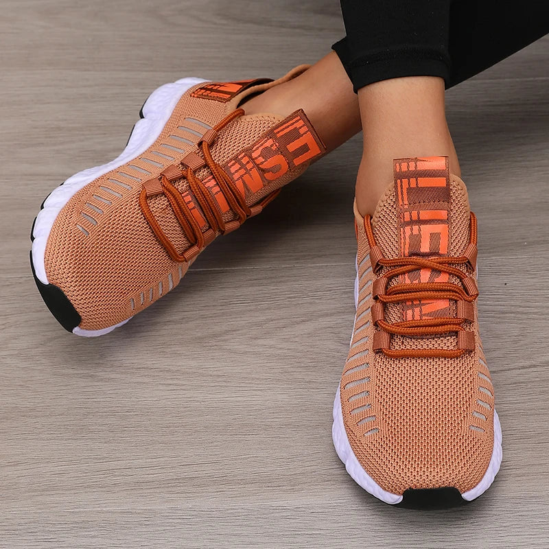 Damen Sportschuhe Plattform Atmungsaktiv Freizeit Synthetik R&B