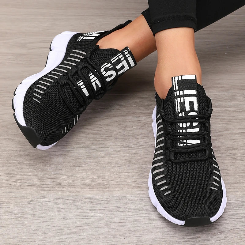 Damen Sportschuhe Plattform Atmungsaktiv Freizeit Synthetik R&B