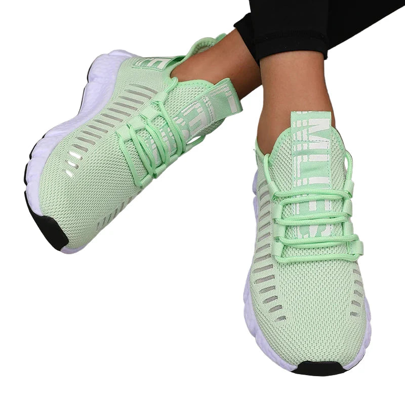 Damen Sportschuhe Plattform Atmungsaktiv Freizeit Synthetik R&B