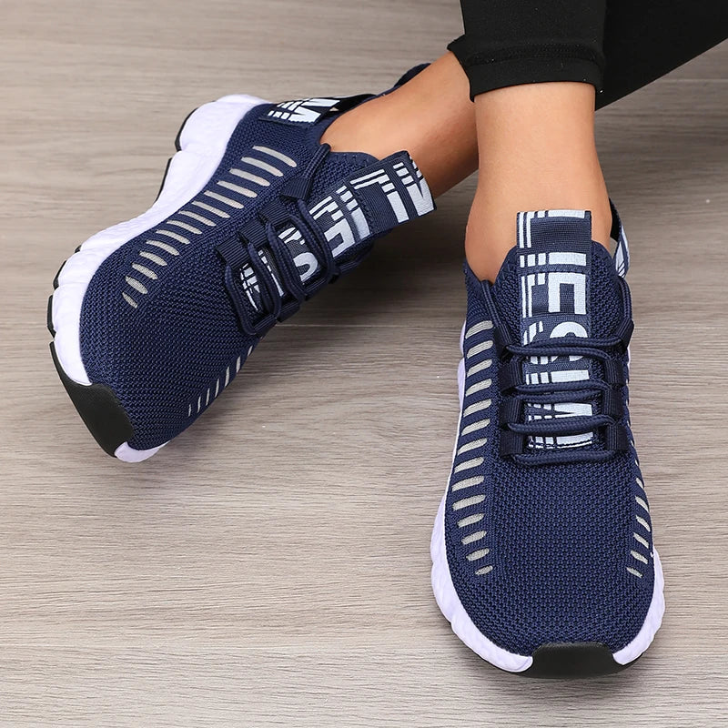 Damen Sportschuhe Plattform Atmungsaktiv Freizeit Synthetik R&B