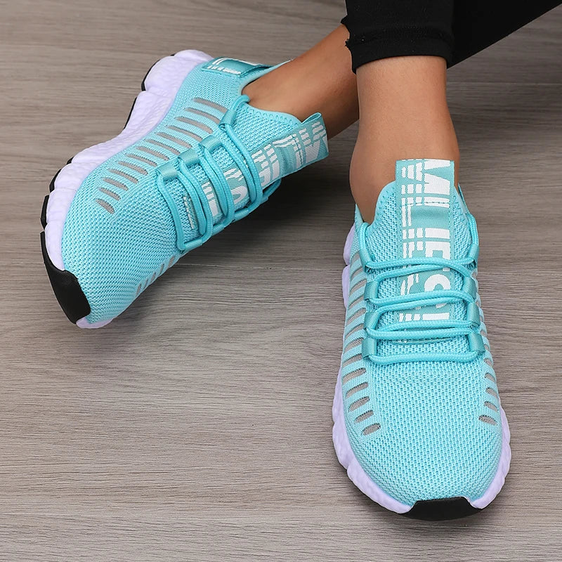 Damen Sportschuhe Plattform Atmungsaktiv Freizeit Synthetik R&B