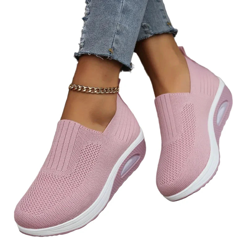 Damen Wanderschuhe Rutschfeste Luftpolster Atmungsaktive Sneakers R&B
