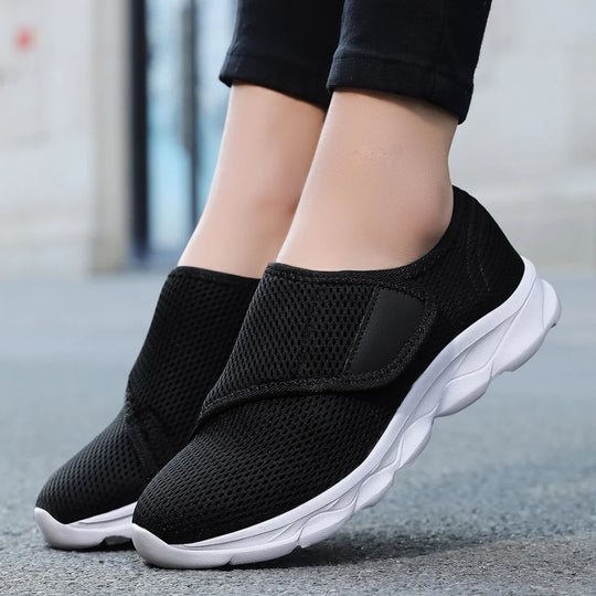 Damen Freizeitschuhe Atmungsaktives Textil Geeignet für Breite Füße R&B