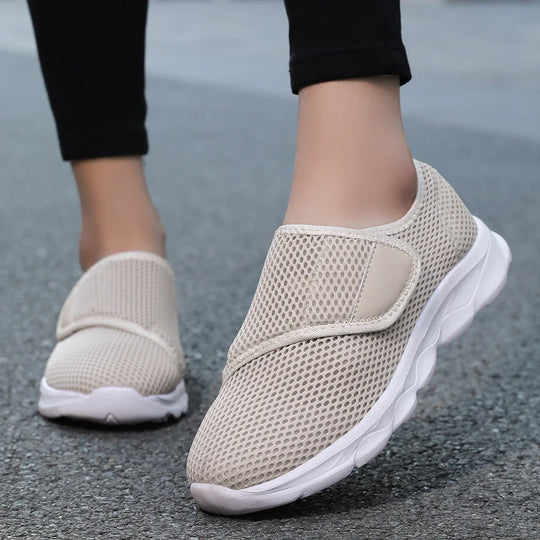 Damen Freizeitschuhe Atmungsaktives Textil Geeignet für Breite Füße R&B