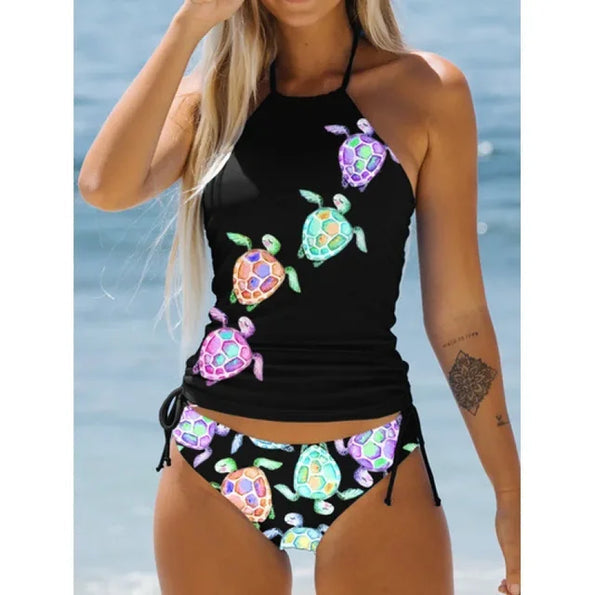 Heidi-Mode | Damen-Badeanzug mit Aufdruck