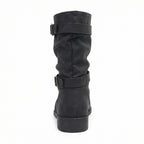 Damen Stiefel | Schnallenriemen | Vintage | Stiefel in mittellanger Länge | Schlappe Stiefel R&B