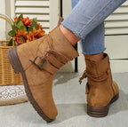 Damenstiefel | Reißverschluss | Bequem | Wildlederstiefel | Knöchelstiefel R&B