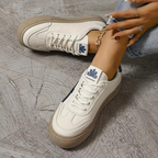 Damen Sneakers, Dicke Sohle, Schnürschuhe, Low Top Sneakers, Skate Schuhe R&B