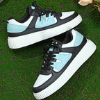 Damen Sneaker | Farbblock | Schnürschuhe | Skate Schuhe | Freizeit Sneaker R&B