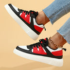 Damen Sneaker | Farbblock | Schnürschuhe | Skate Schuhe | Freizeit Sneaker R&B