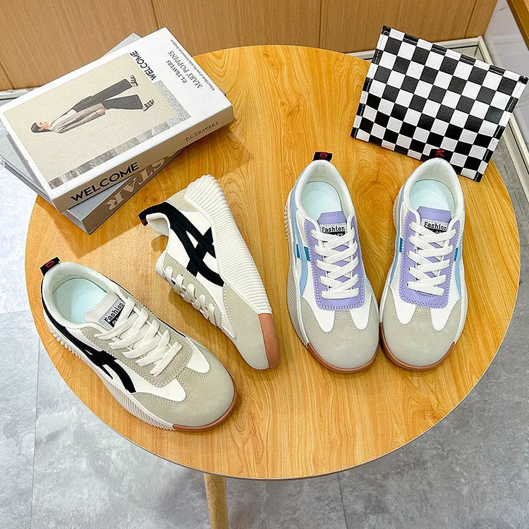 Damen Sneaker | Schnürschuhe | Farbblock | Skate Schuhe | Damenschuhe R&B