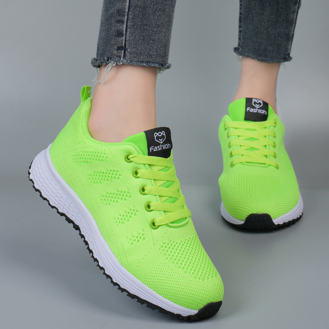 Damen Sneakers - Schnürschuhe - Gehen - Mesh-Sneaker - Damen-Sneaker R&B