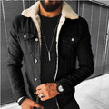 R&B | Herren Jeansjacke mit Futter Aus Pelz