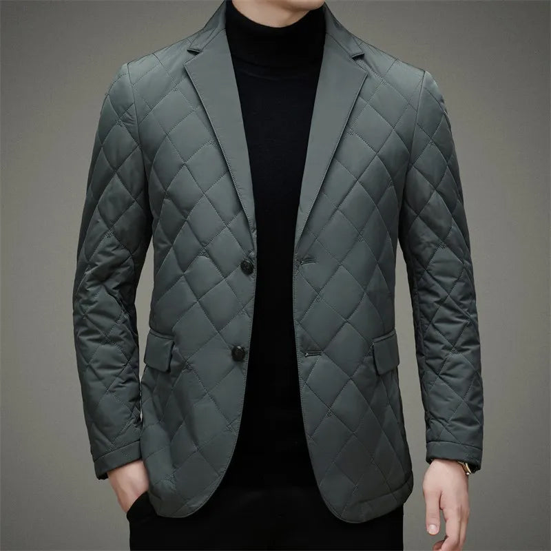 R&B | Herren Steppjacke - Blazer-Stil mit Reverskragen