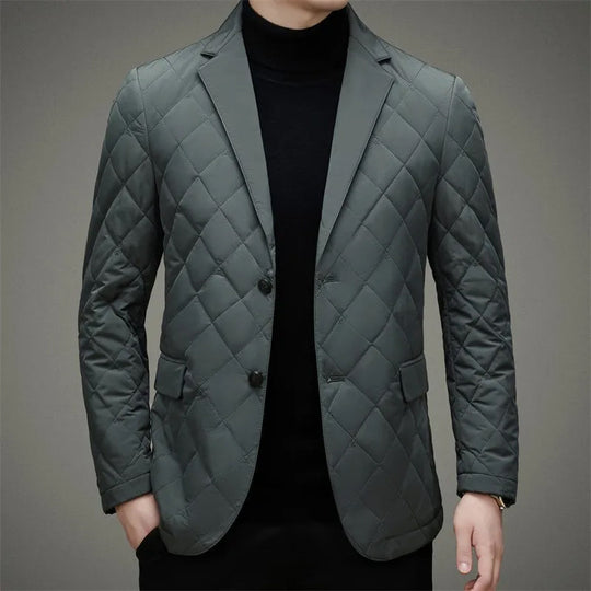 R&B | Herren Steppjacke - Blazer-Stil mit Reverskragen
