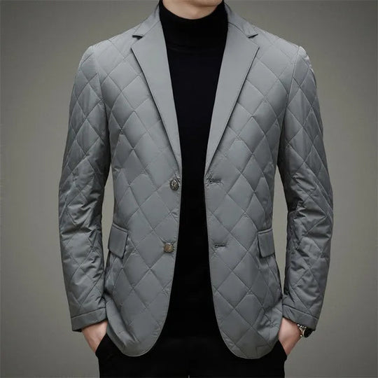 R&B | Herren Steppjacke - Blazer-Stil mit Reverskragen