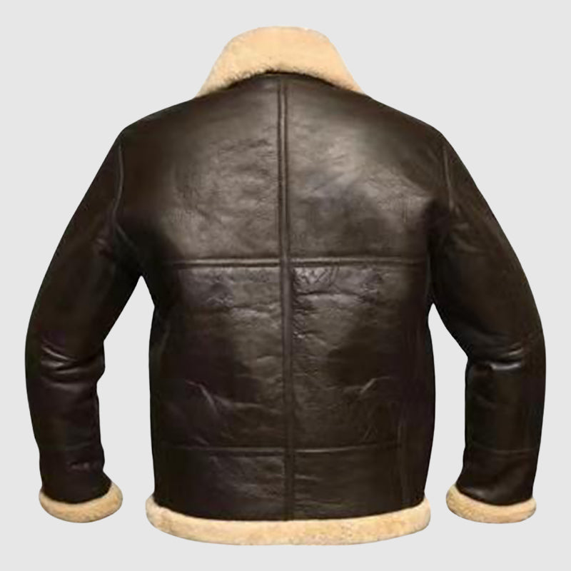 R&B | Braune Pu-Lederjacke für Männer