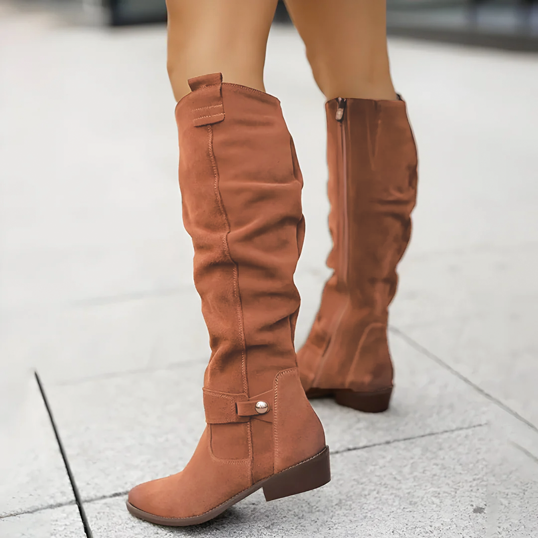 R&B | Wildleder Kniehohe Stiefel