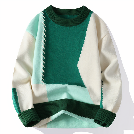 R&B | Einzigartiger Patchwork Pullover