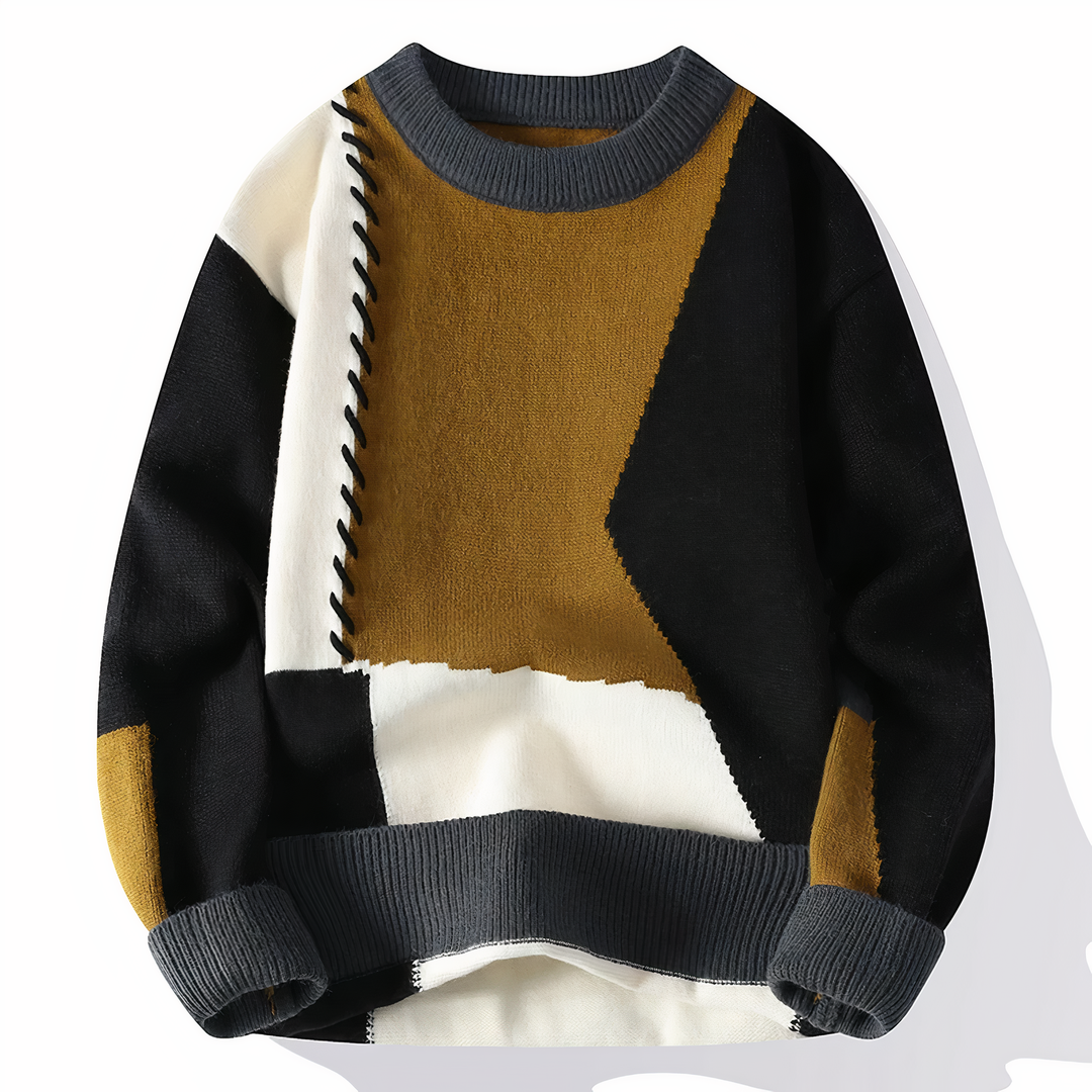 R&B | Einzigartiger Patchwork Pullover