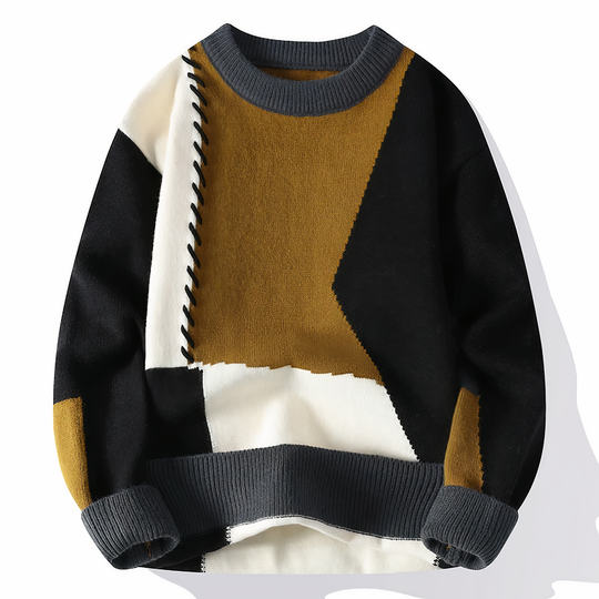 R&B | Einzigartiger Patchwork Pullover