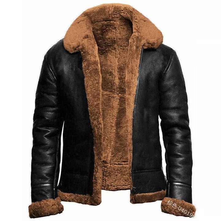 R&B | Lederlook Slim Fit Kurze Länge Gefüttert mit Teddyfleece