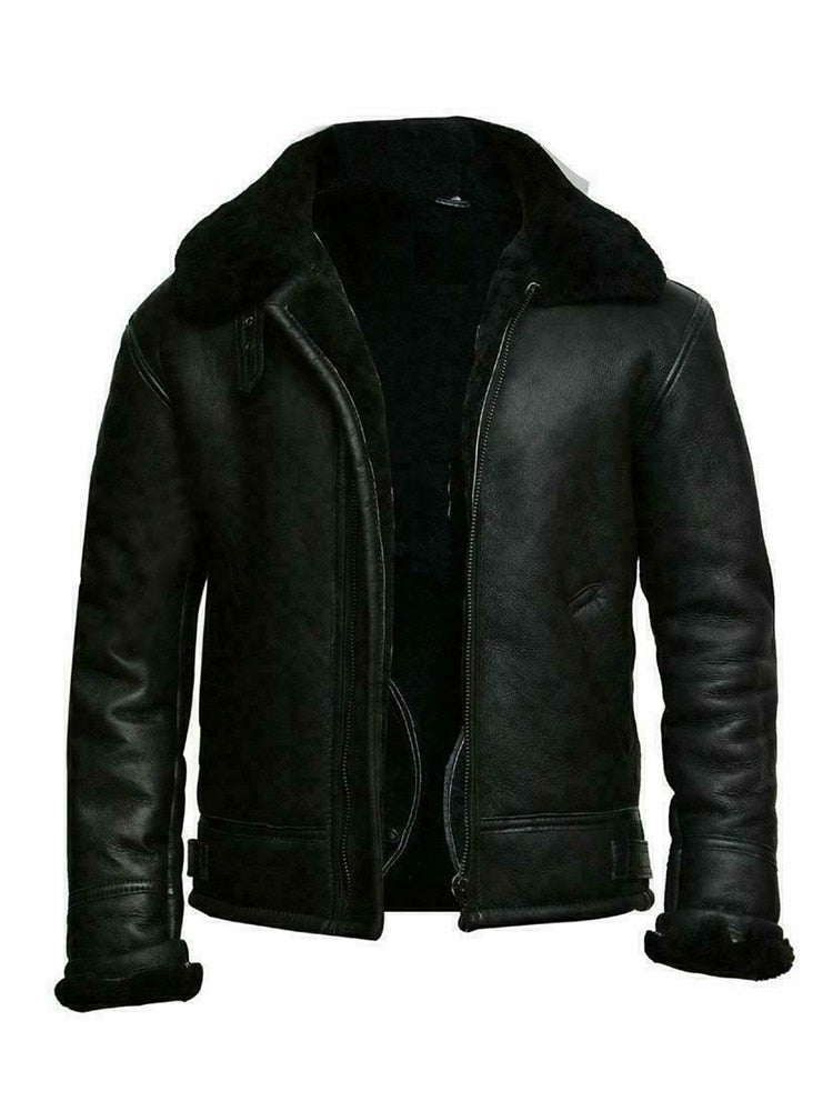R&B | Lederlook Slim Fit Kurze Länge Gefüttert mit Teddyfleece