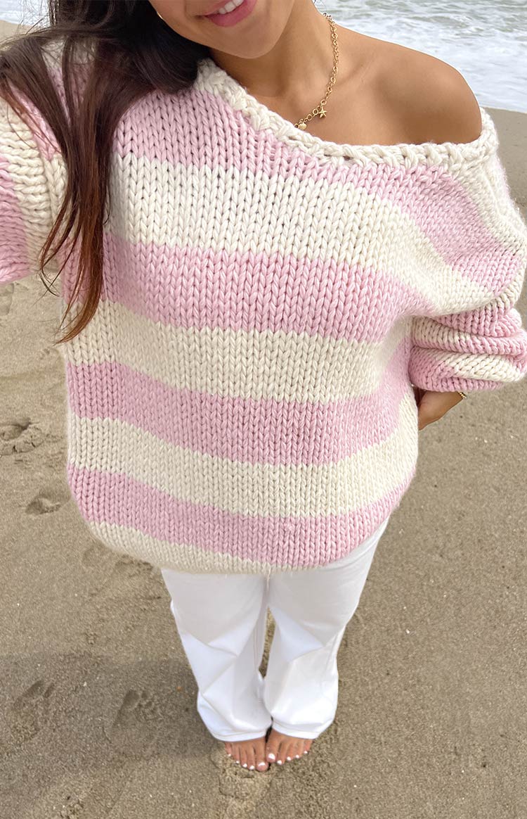 R&B | Gestreifter Chunky Strickpullover Weich und Warm Lässiger Komfort