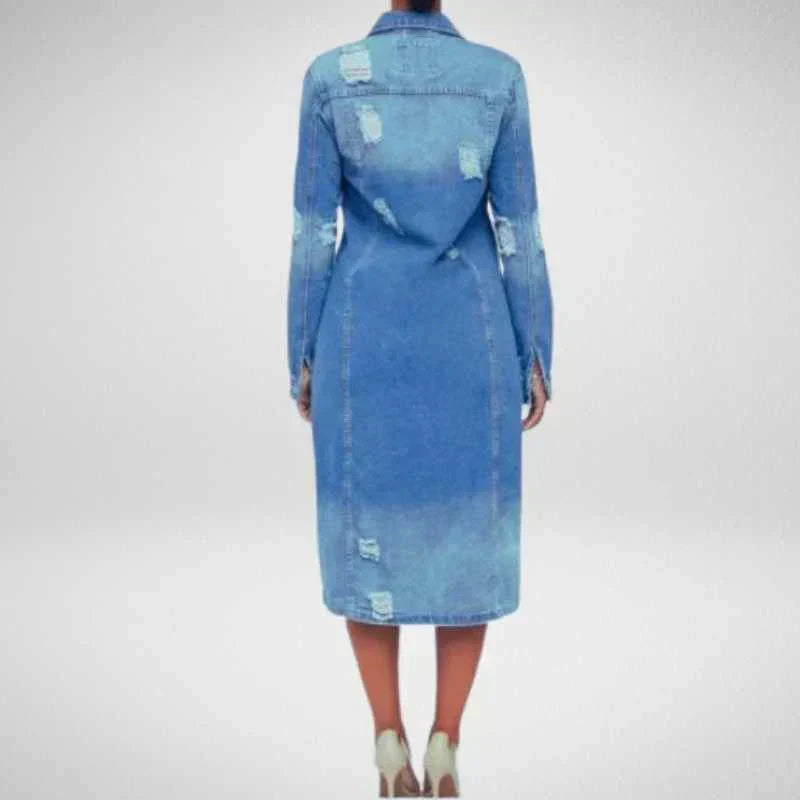 R&B | Trenchcoat Stilvoller Longline-Trenchcoat für den Alltag