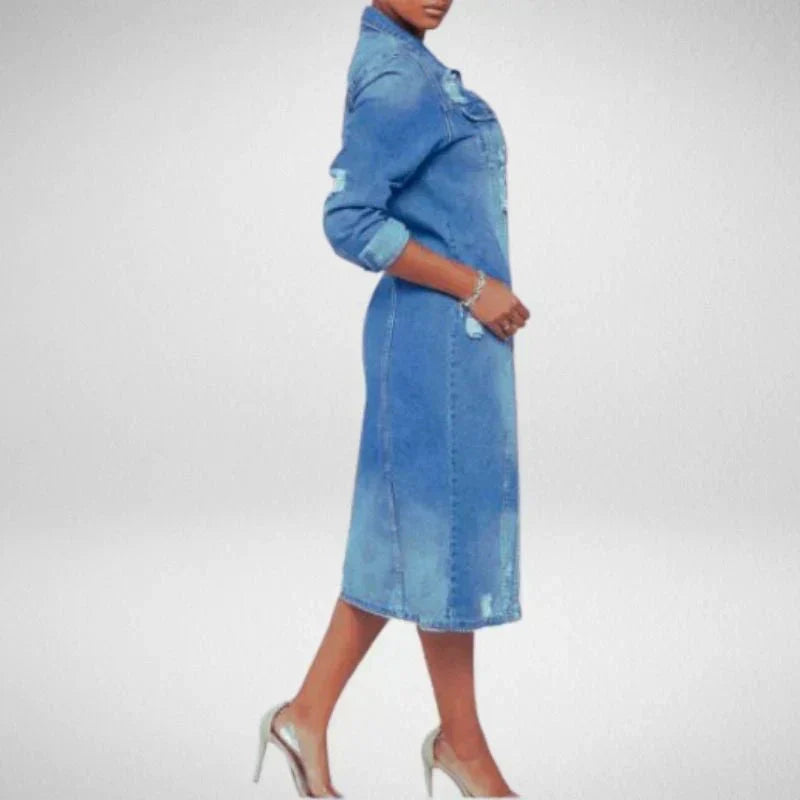 R&B | Trenchcoat Stilvoller Longline-Trenchcoat für den Alltag