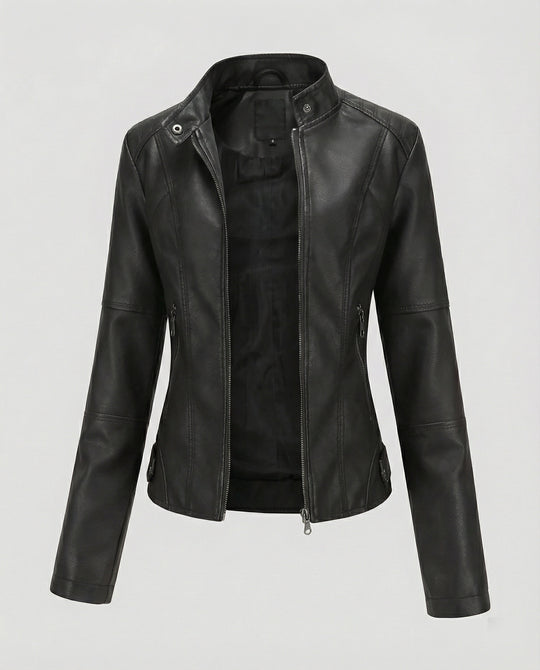 R&B | Luxuriöse Stilvolle Lederjacke für Frauen
