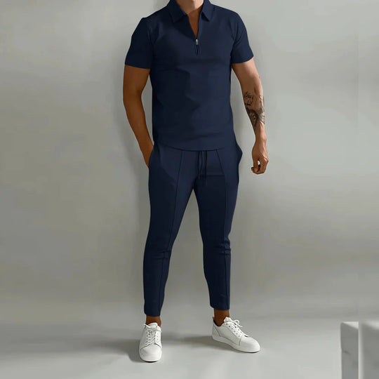 R&B - Elegantes Herren-Set bestehend aus Polo und eleganter Hose